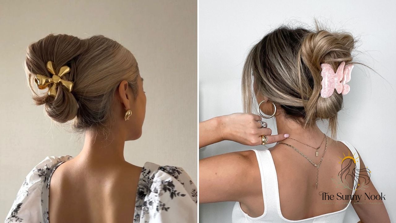 12 Claw Clip Hairstyles Braids for the Ultimate Glow Up 10 Messy Claw Clip Updo