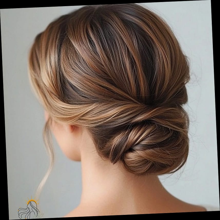 15 Hair Updos For Medium Hair to Transform Your Look Instantly 2 The Messy Low Bun