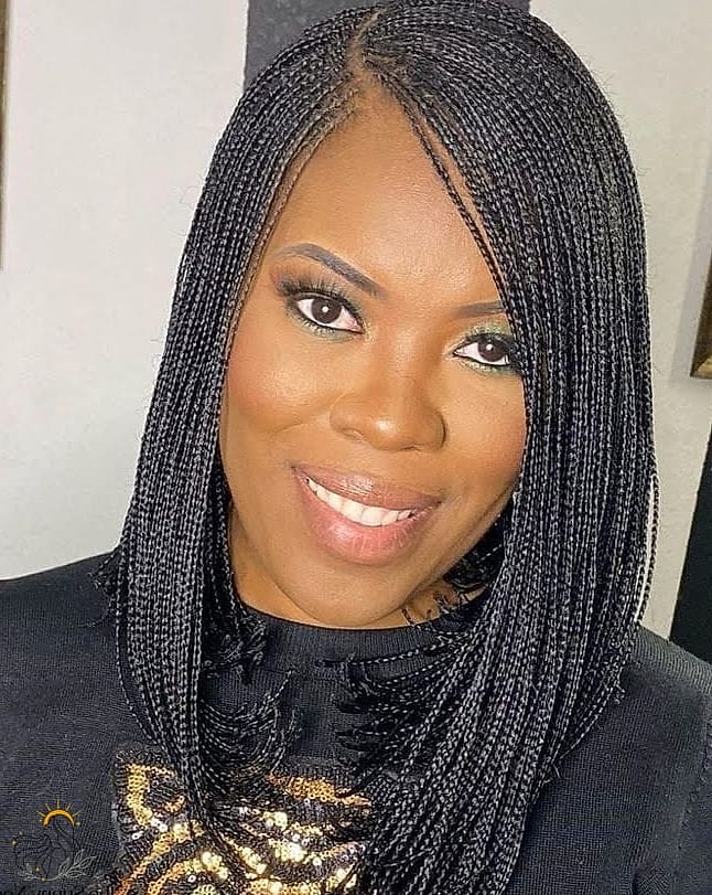 17 Hairstyles For Short Hair Braids That Are Actually Easy to DIY 8 Micro Braid Accents