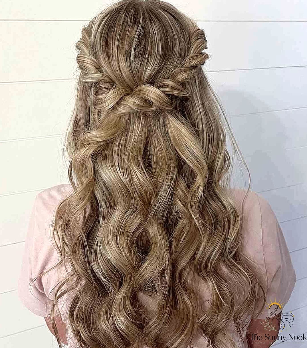 16 Prom Hair Ideas For Short Hair to Save Before They Blow Up 16 Middle Part Half-Up Hairstyle