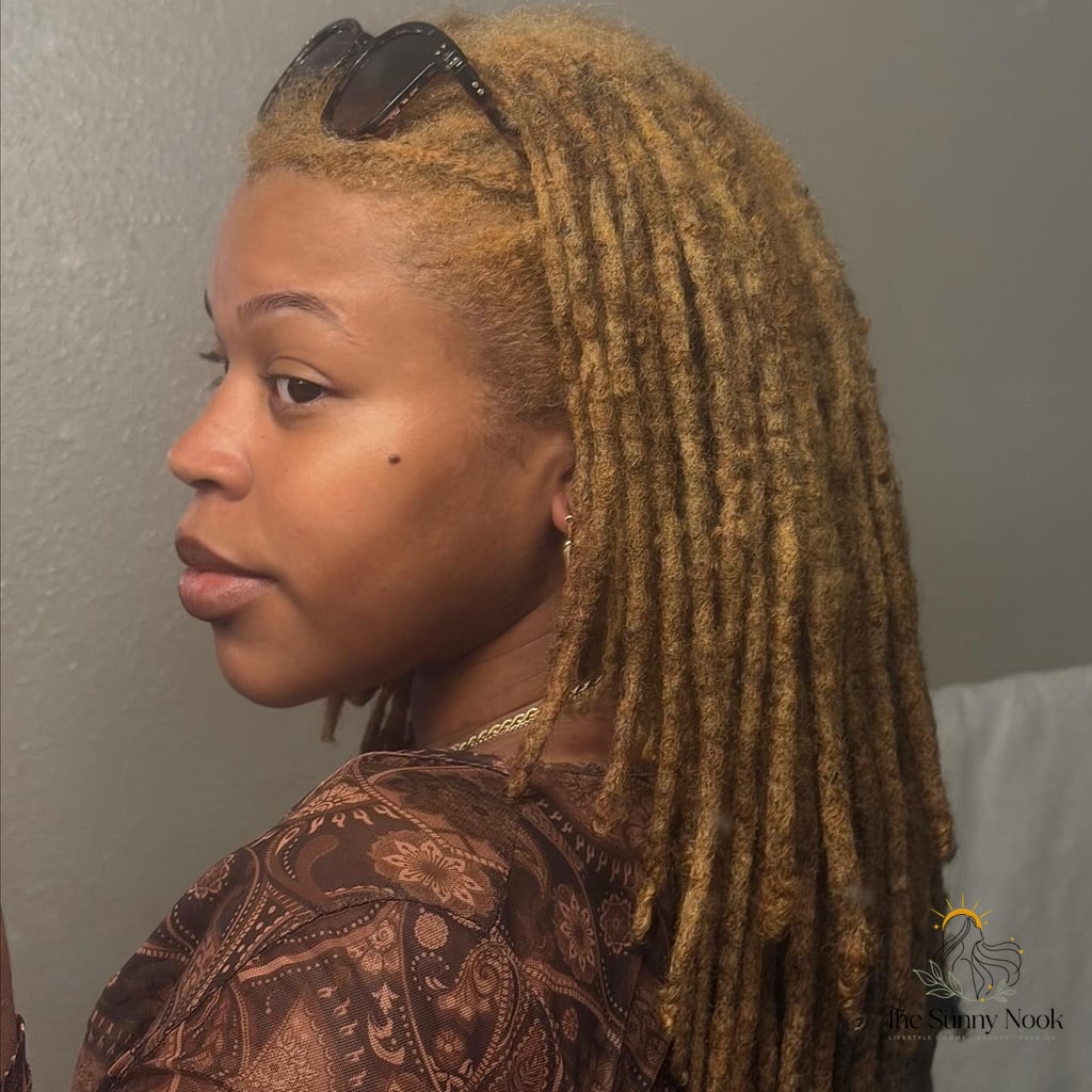 Mid-Length Locs With Blonde That Actually Looks Good