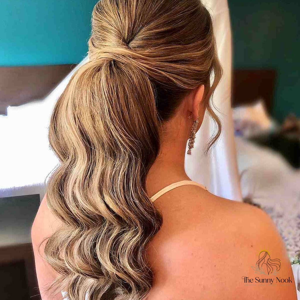 Modern Half Up Ponytail
