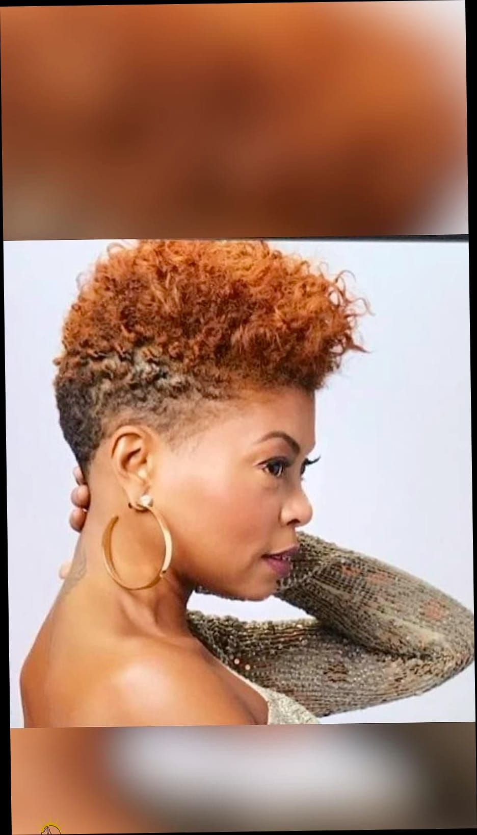 Natural Afro Hair with Undercut