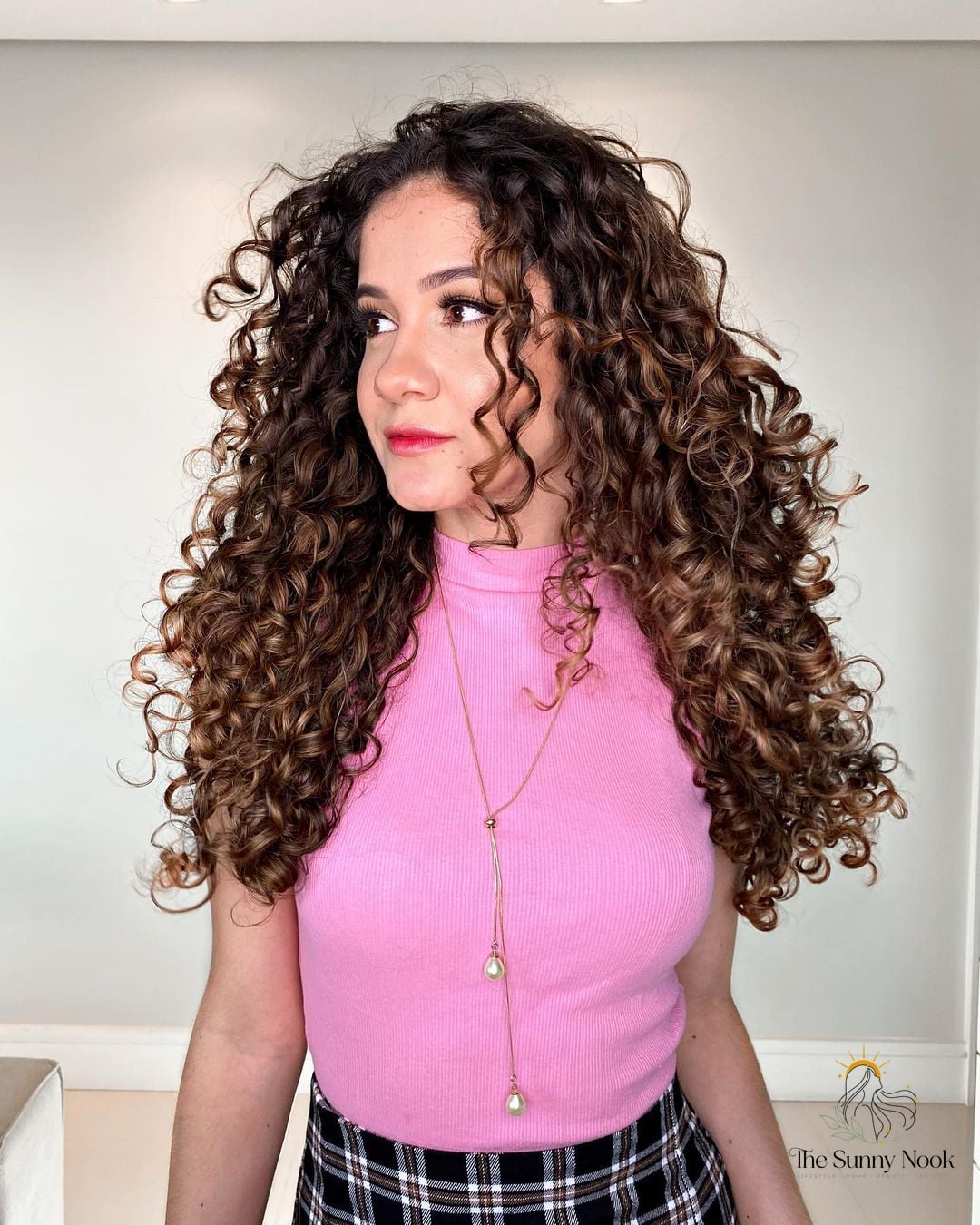 21 Gorgeous Hairstyles For Wavy Curly Hair for Every Hair Type 4 Naturally Brown Defined Curls for Long Thin Hair