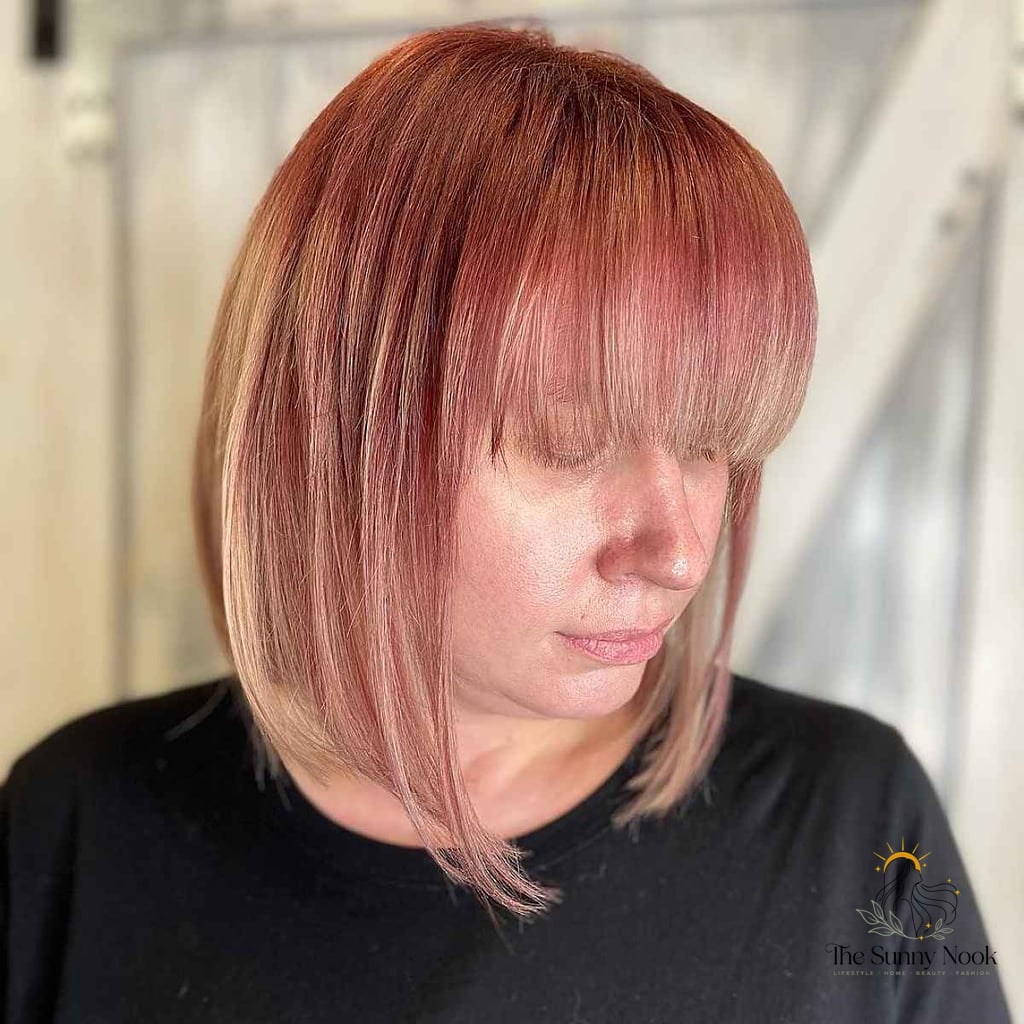 30 Aesthetic Hairstyles For Short Hair Inspo That's Giving Us Everything 20 Neck-Length Bob with Bangs