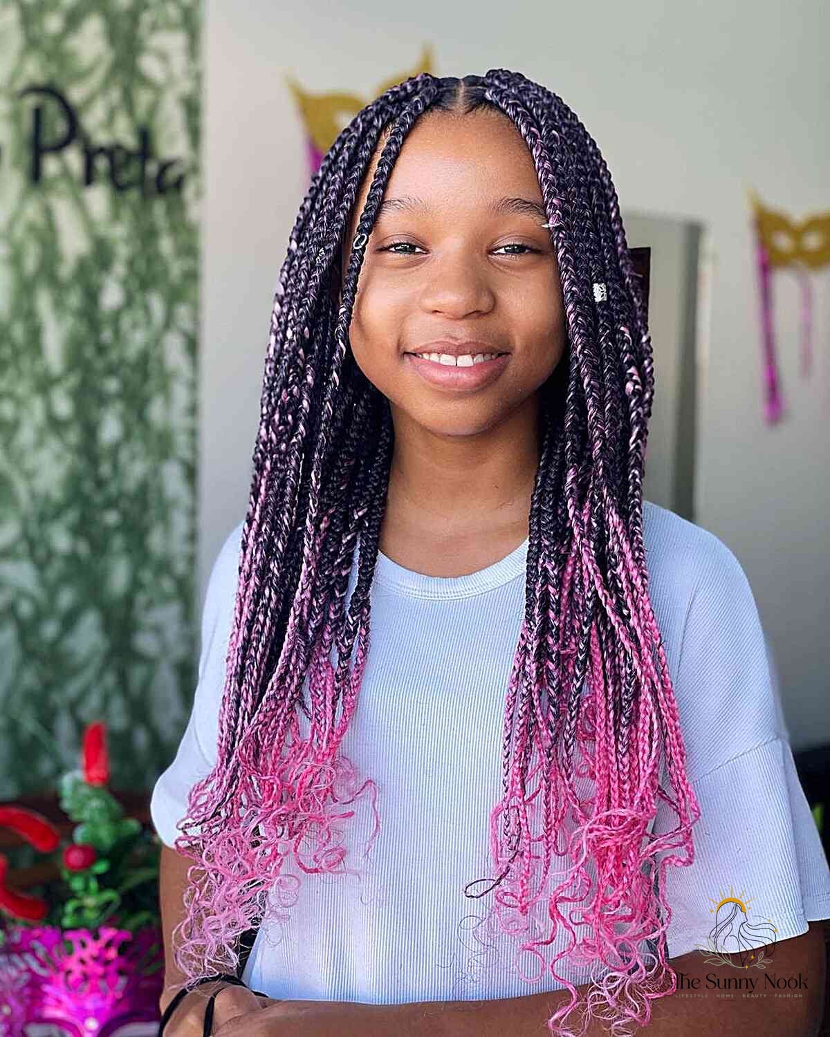 30 Cute Hairstyles With Braids to Transform Your Look Instantly 26 Ombre Braids with Curly Ends