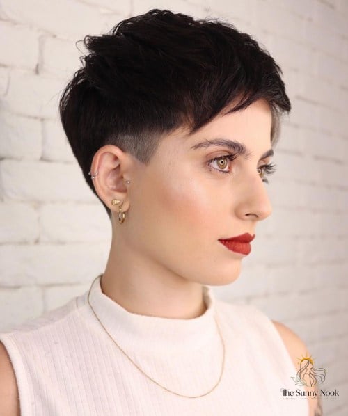 22 Side Shaved Hairstyles Long Hair That Belong on Your Inspiration Board 12 Pixie with a Fade Undercut