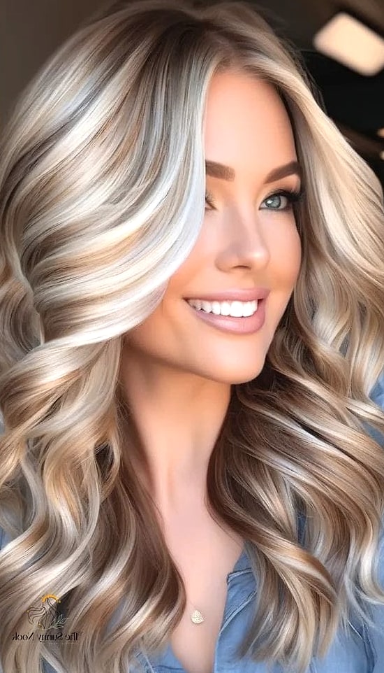 12 Stunning Mixed Color Knotless Braids Worth Bookmarking Today 5 Platinum Blonde and Ash Gray Fusion