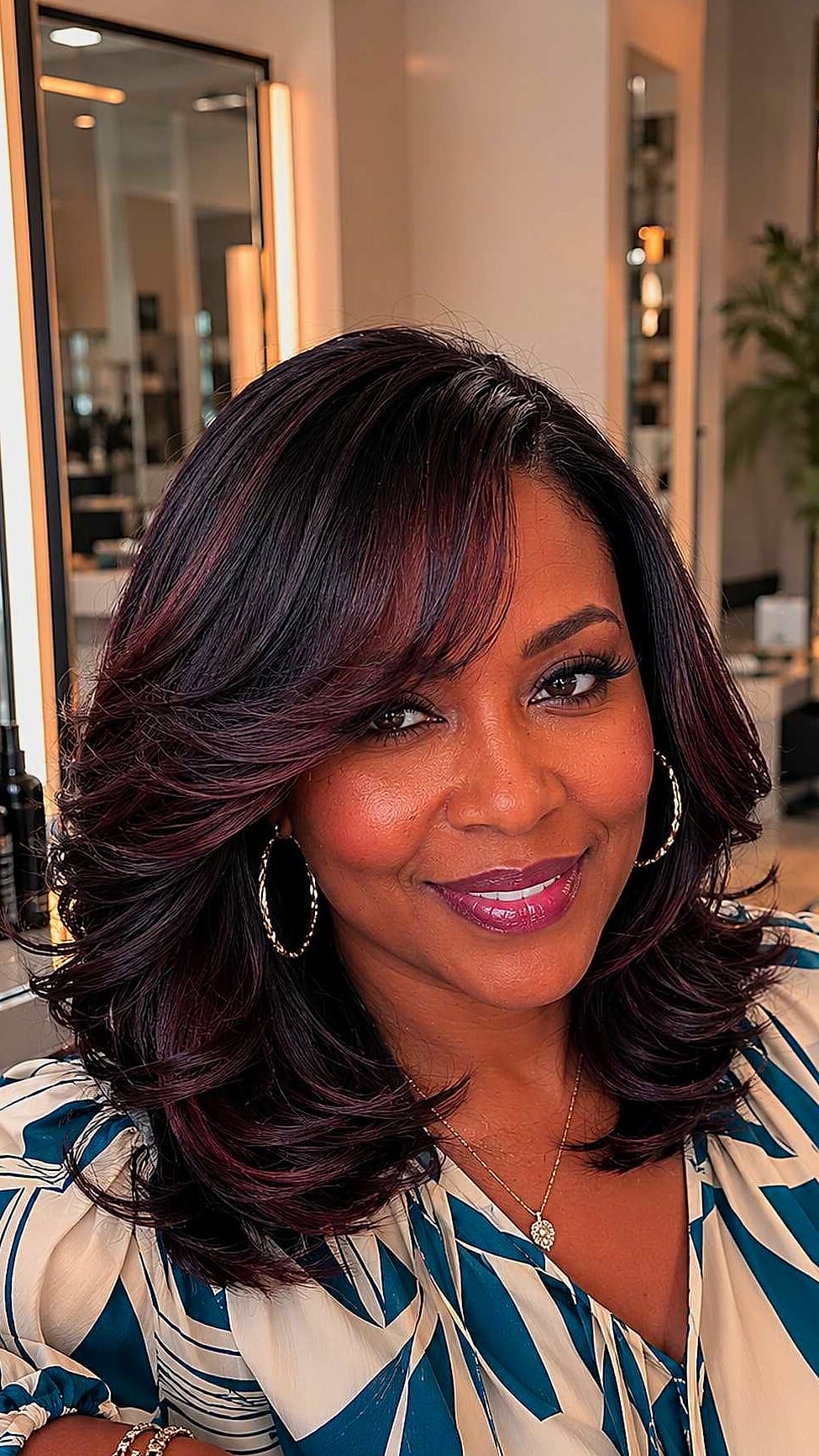 20 Hairstyles For Very Short Hair We're Obsessed With Right Now 17 The Plum-Kissed Smooth Bob