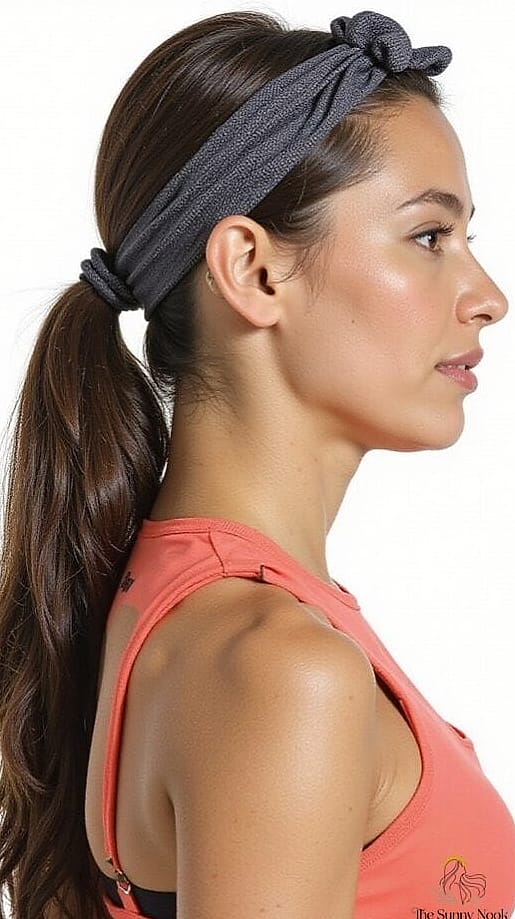 The Ponytail Wrap with French Braid Base