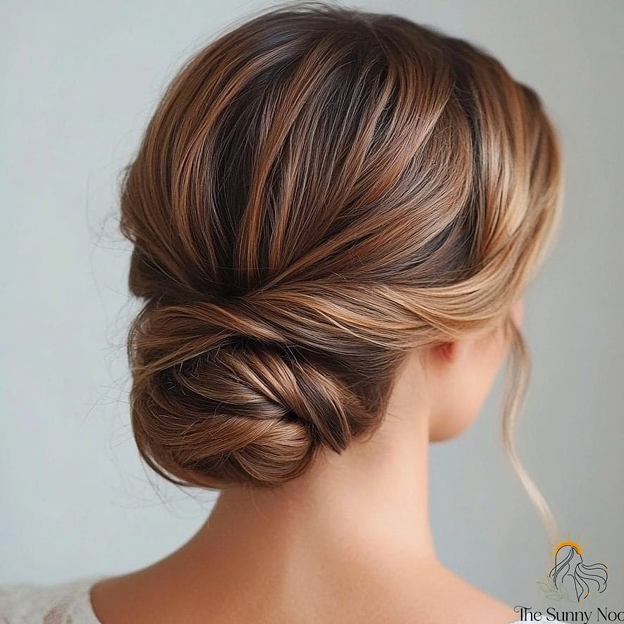 15 Hair Updos For Medium Hair to Transform Your Look Instantly 9 Roped Updo