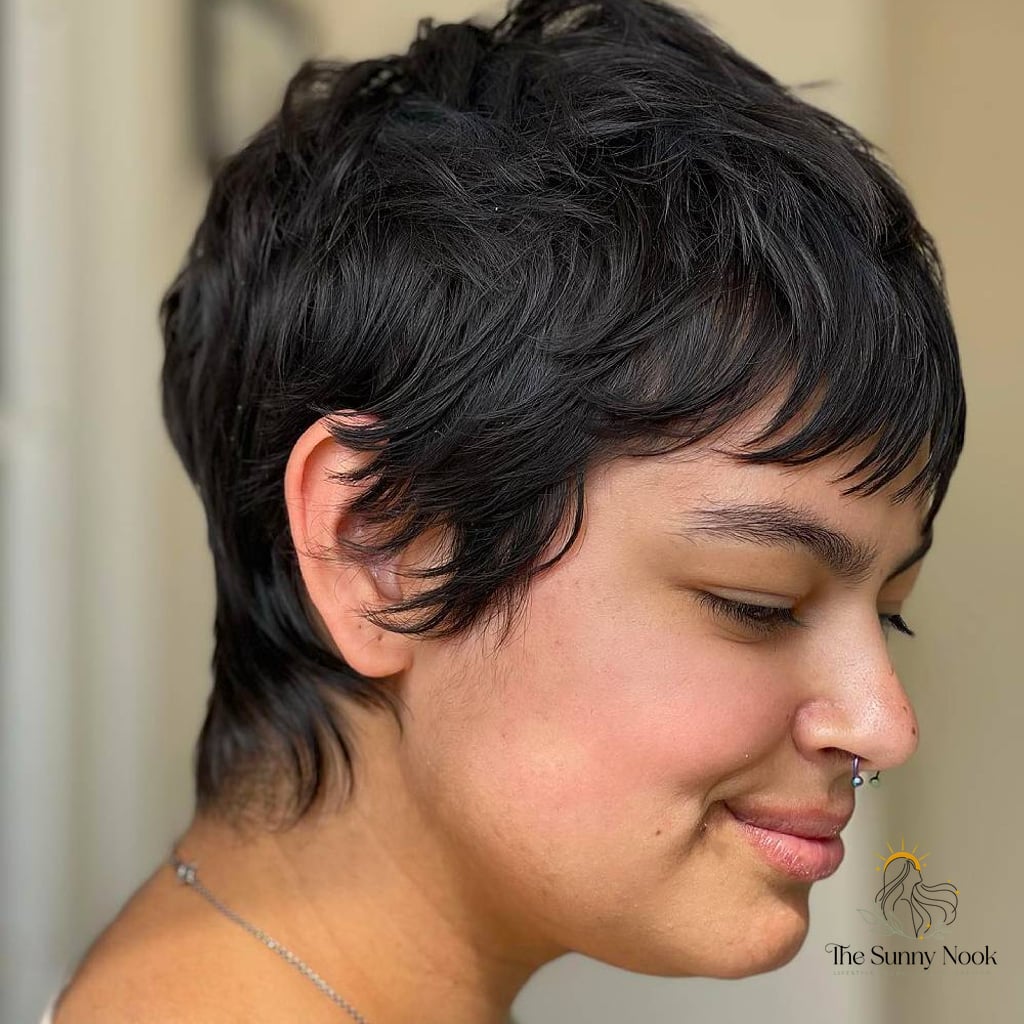 Short Crop with a Fringe That Softens Everything