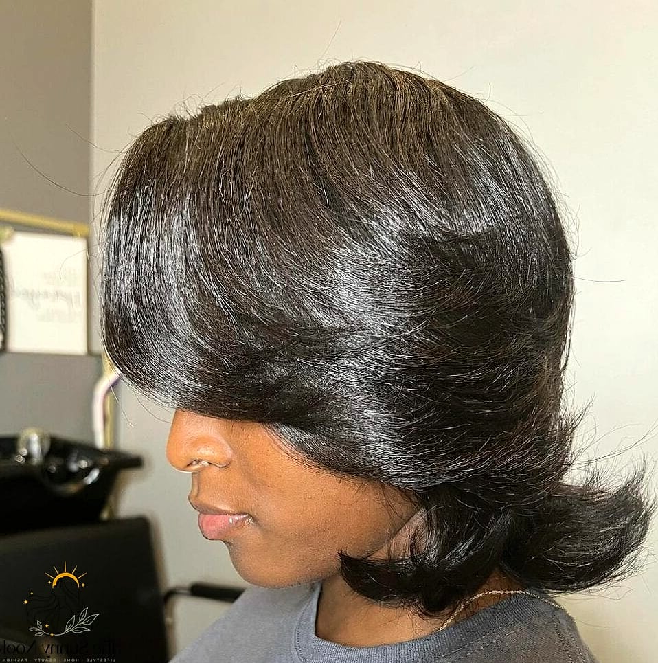15 Silk Press Natural Hair Short Hairstyles That Are Actually Easy to DIY 12 Short Layered Shag
