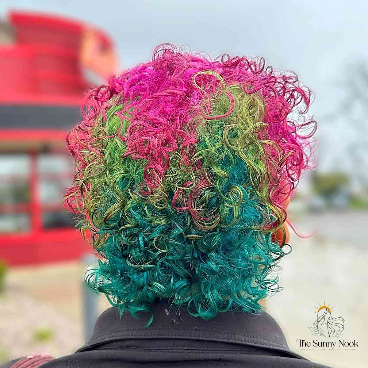 23 Color 4 Braids for the Ultimate Glow Up 7 Short Vivid Rainbow Curls