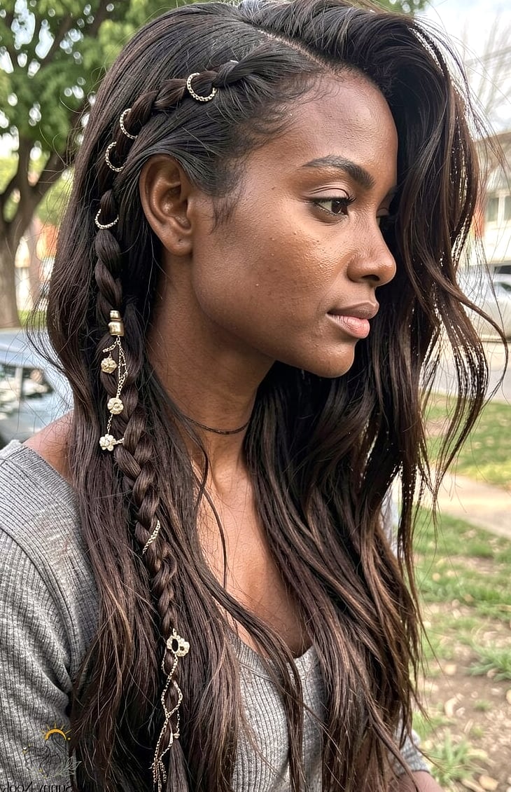 Side Braid with Rings