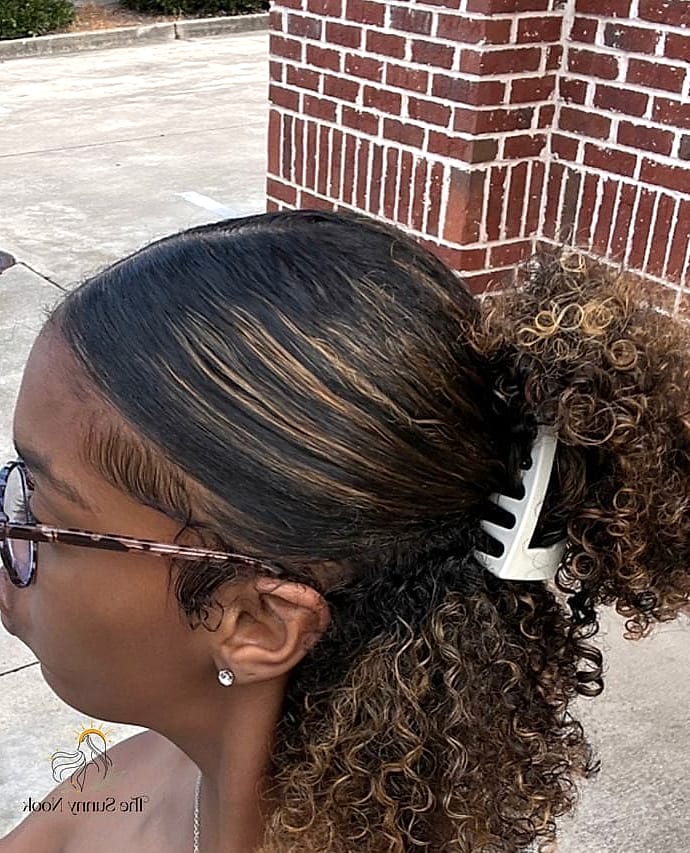 19 Curly Claw Clip Hairstyles to Transform Your Look Instantly 17 Side Claw Clip Braid Combo