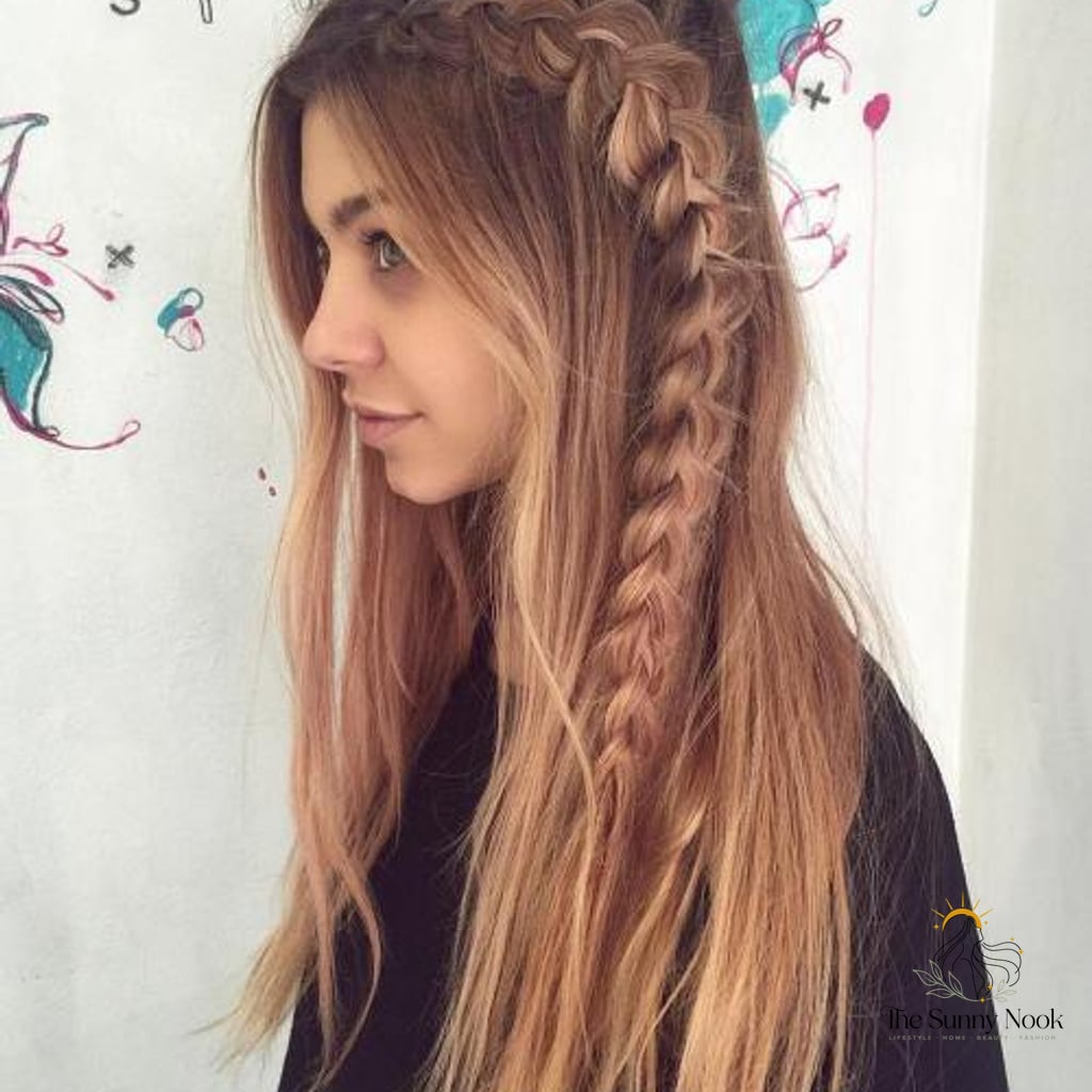 30 Hairstyles For Long Hair Braids That Prove This Trend Is Here to Stay 28 Side Dutch Braid with Messy Strands