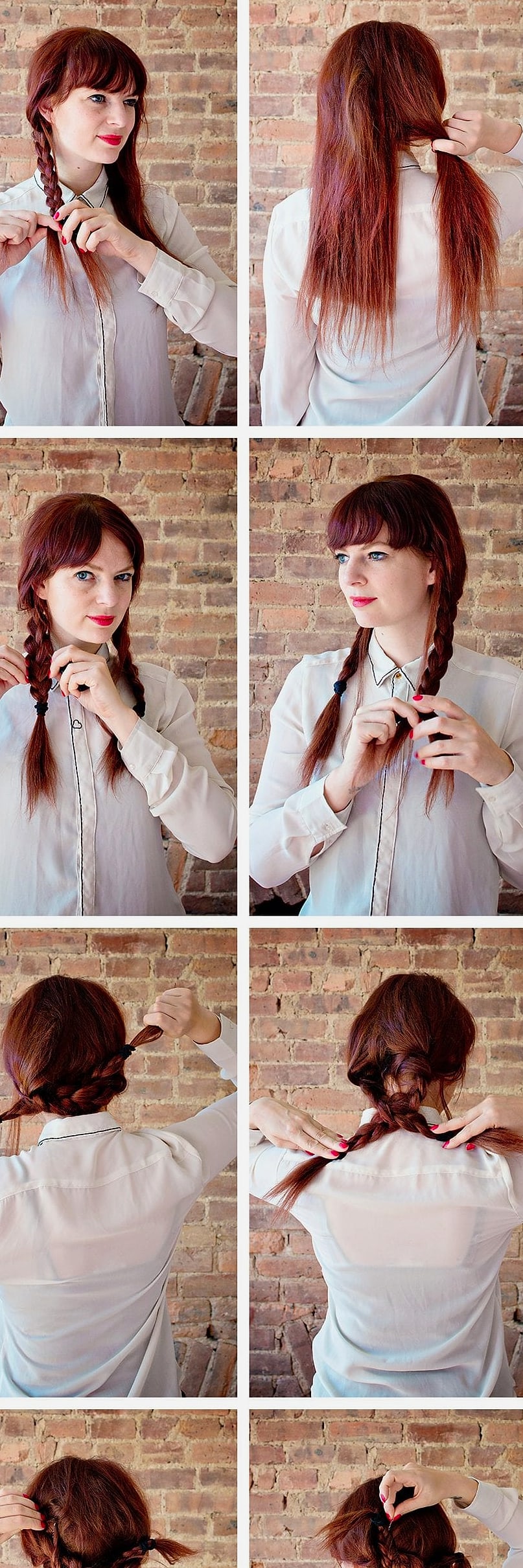 Sleek Braided Low Bun