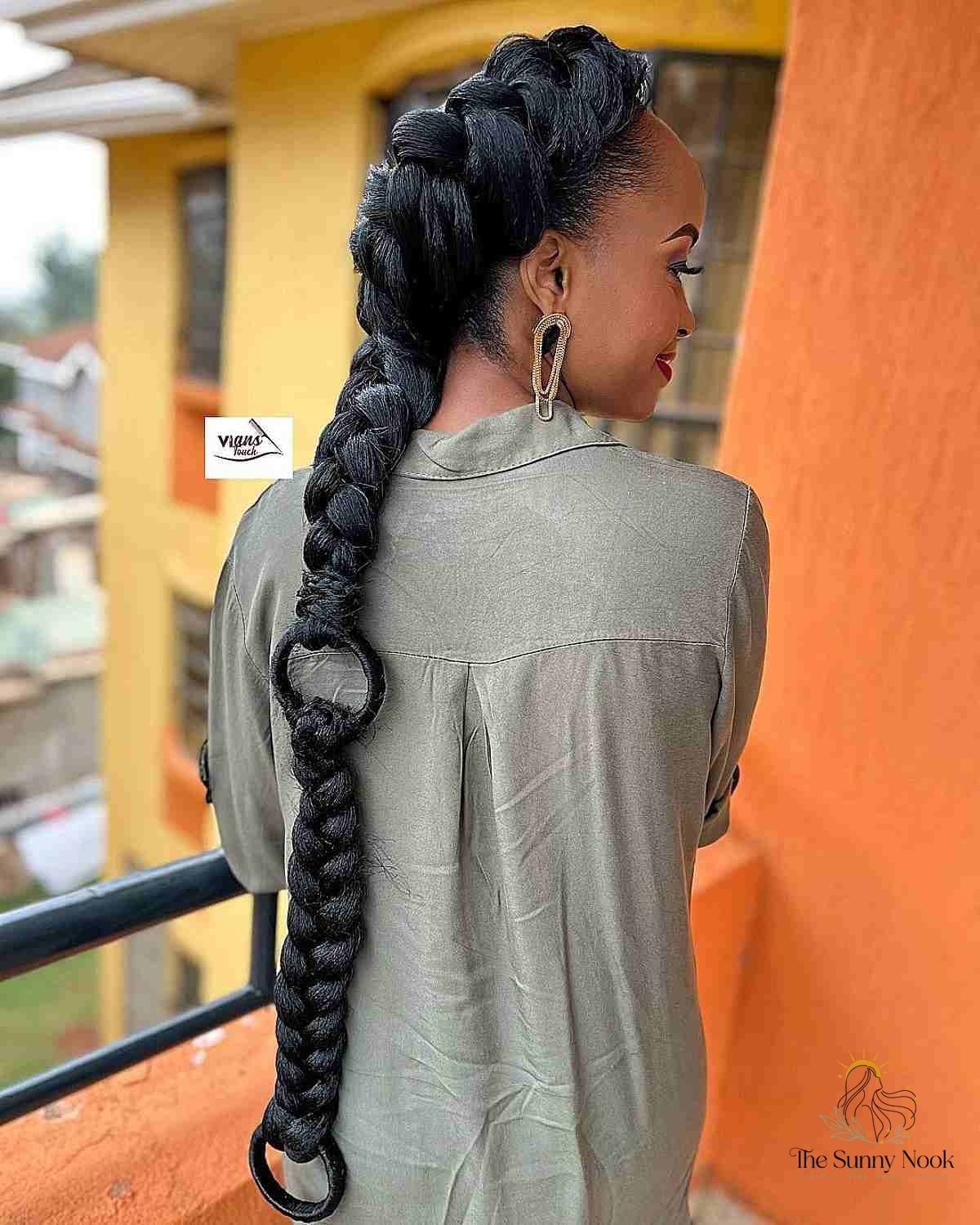 18 Fishtail Braid Hairstyles Black Women We're Obsessed With Right Now 5 Sleek but Loosely Braided Ponytail