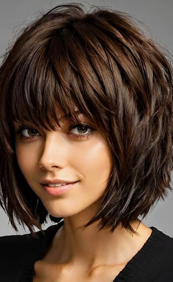 Sleek Chin-Length Bob
