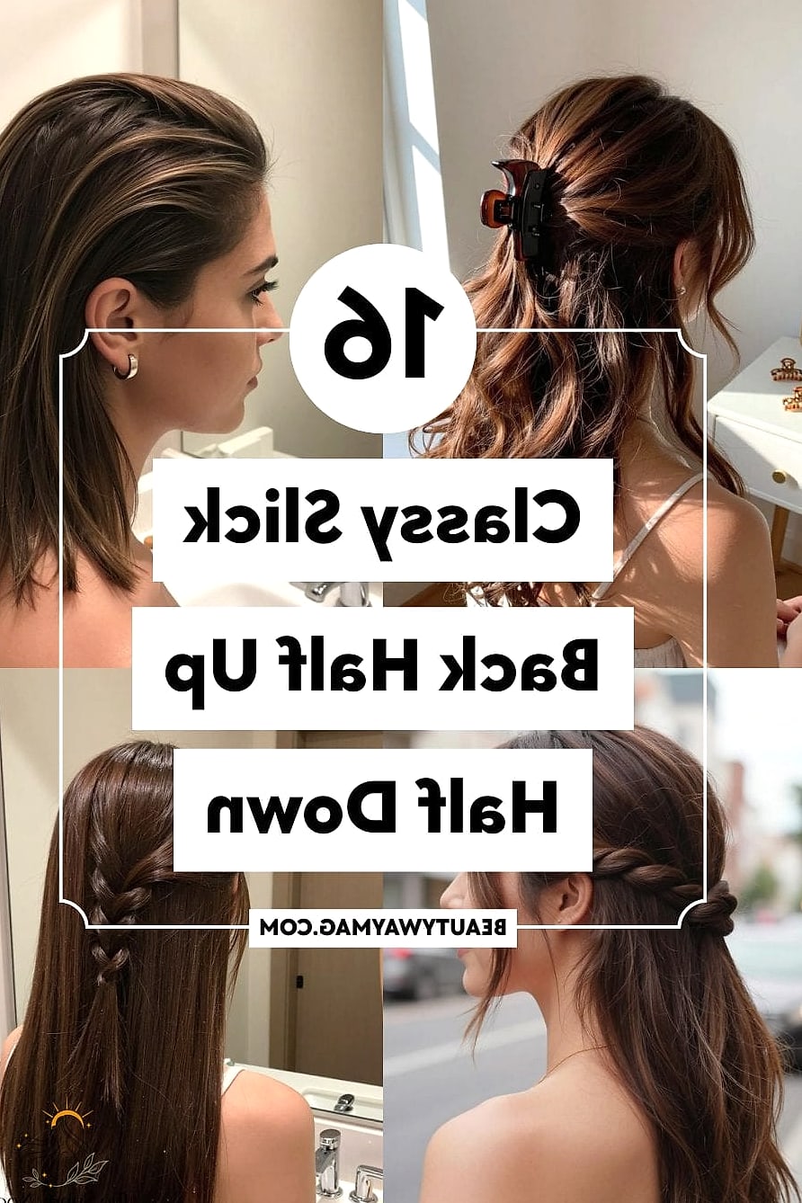 Sleek Half-Up Half-Down Style