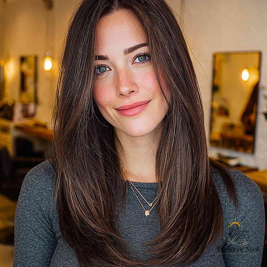 21 Casual Hairstyles For Long Hair That Are Actually Easy to DIY 7 Sleek Long Layered Cut with Natural Shine