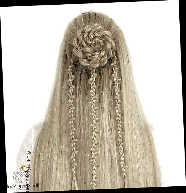 21 Casual Hairstyles For Long Hair That Are Actually Easy to DIY 22 Sleek Long Hair with Intricate Braid Detail