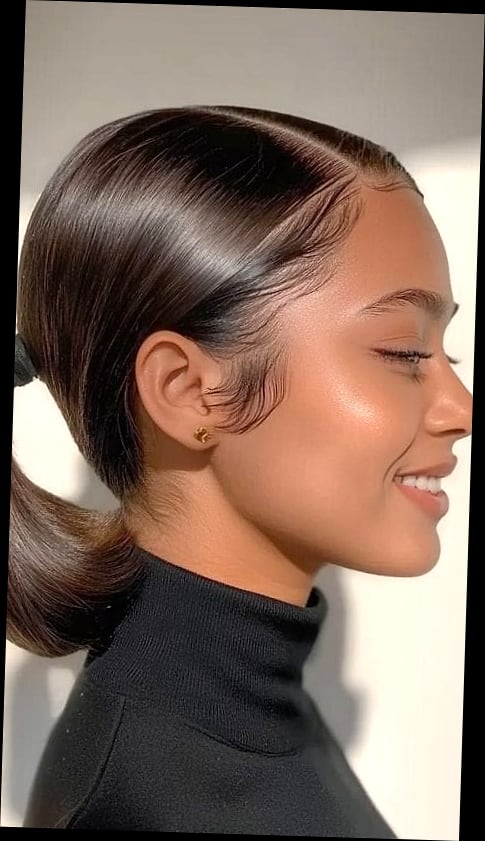 Sleek Low Side Ponytail