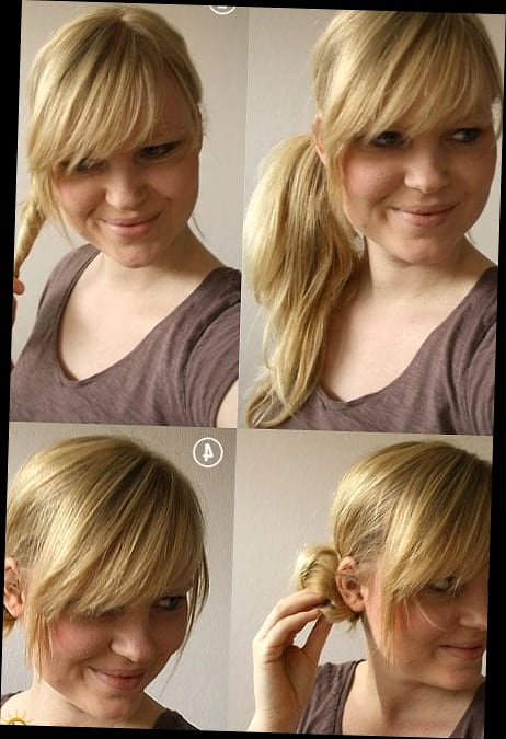 15 Messy Bun Tutorial For Short Hair to Save Before They Blow Up 10 Sleek Side French Braid on Long Black Hair