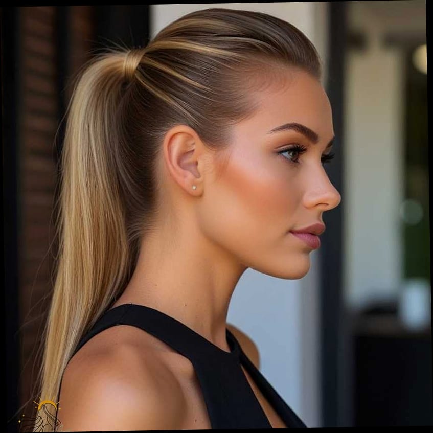 16 Short Hair Ponytail Hairstyles Ideas You Need to Try Right Now 11 Slicked-Back Baby Hair Pony