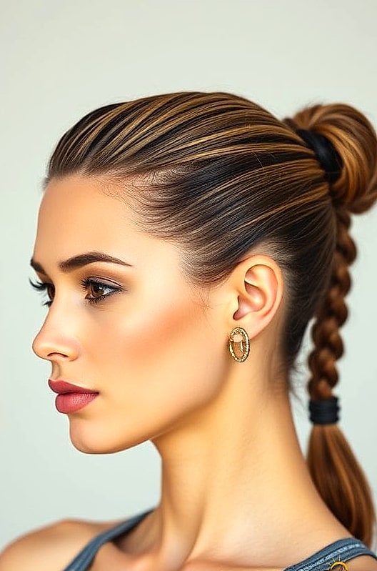 7 Sporty Hairstyles For Short Hair We're Obsessed With Right Now 8 The Slicked-Back Bob with Undercut Nape
