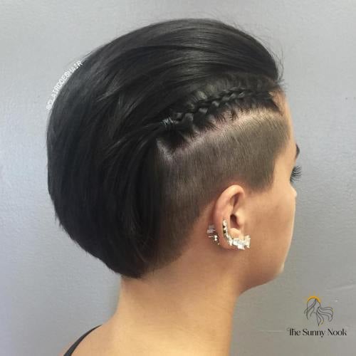 22 Side Shaved Hairstyles Long Hair That Belong on Your Inspiration Board 13 Slicked-Back Undercut Hairstyle