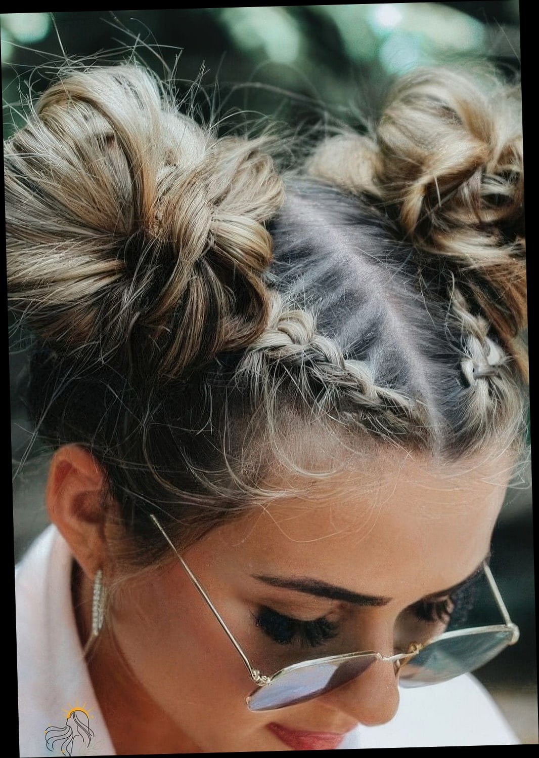 15 Hair Updos For Medium Hair to Transform Your Look Instantly 6 Space Buns