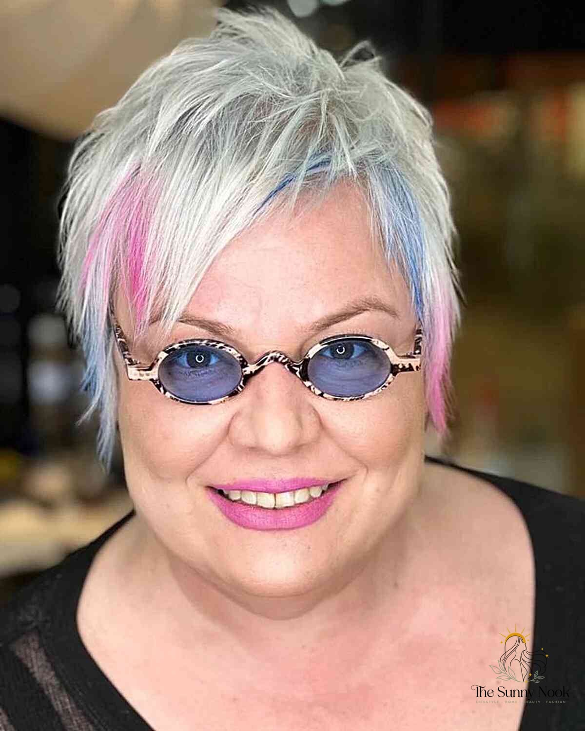 23 Color 4 Braids for the Ultimate Glow Up 6 Spiky Pixie with Peekaboo Highlights