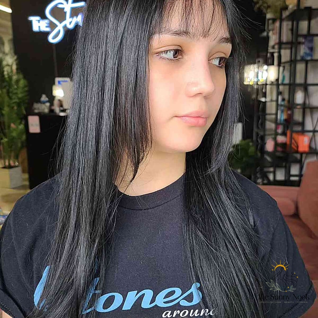 21 Casual Hairstyles For Long Hair That Are Actually Easy to DIY 18 Straight Long Hair with Subtle Bangs