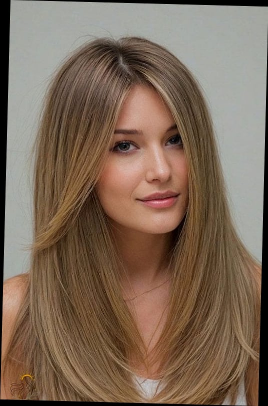 Straight Long Layers with Subtle Feathering