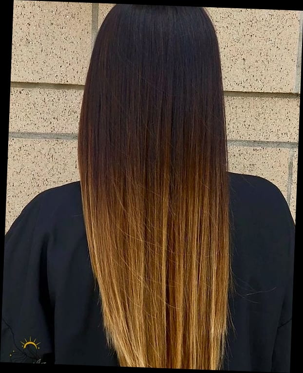 12 Straight Hairstyles For Long Hair to Transform Your Look Instantly 9 Straight Ombre Hair, Dark to Light