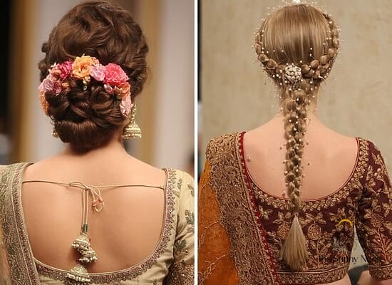 12 Braid Ponytail Hairstyles That Are Trending on Pinterest This Week 12 Stunning Lehenga Hairstyles