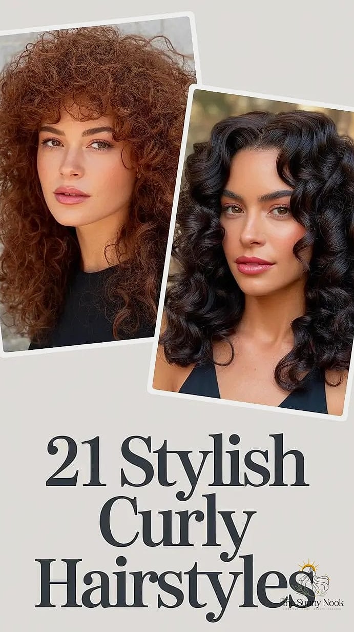 23 Hairstyles For Thick Curly Hair Looks That Will Seriously Inspire You 18 Stylish Simple Undercut Hairstyle on Red Copper Tone