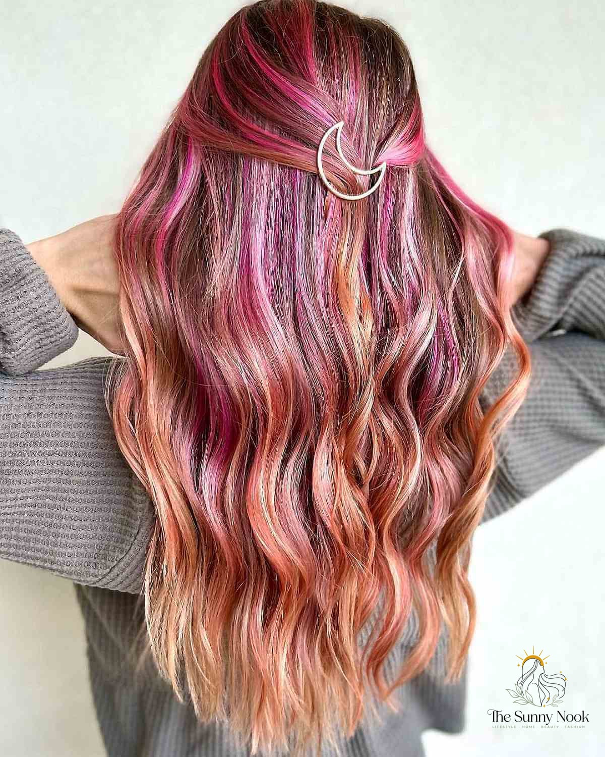 23 Color 4 Braids for the Ultimate Glow Up 21 Sunset-Inspired Pink and Orange Waves