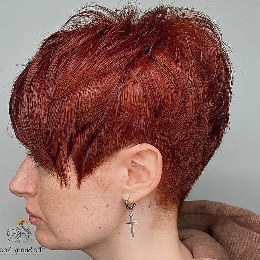 9 Short Hair With Bangs Hairstyles for the Ultimate Glow Up 9 Tapered Pixie with Textured Top
