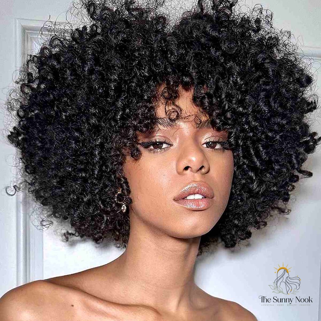 Textured Bouncy Curls with Short Face-Framing Layers