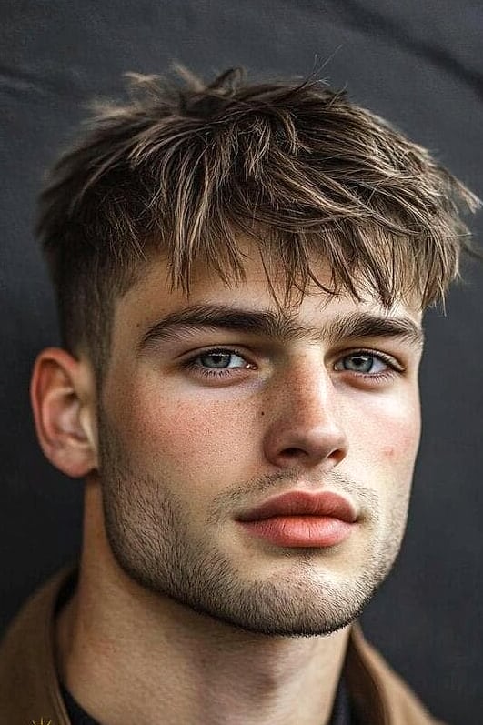 15 Short Alt Hairstyles Everyone Is Pinning Right Now 10 Textured Crop with Side-Swept Fringe