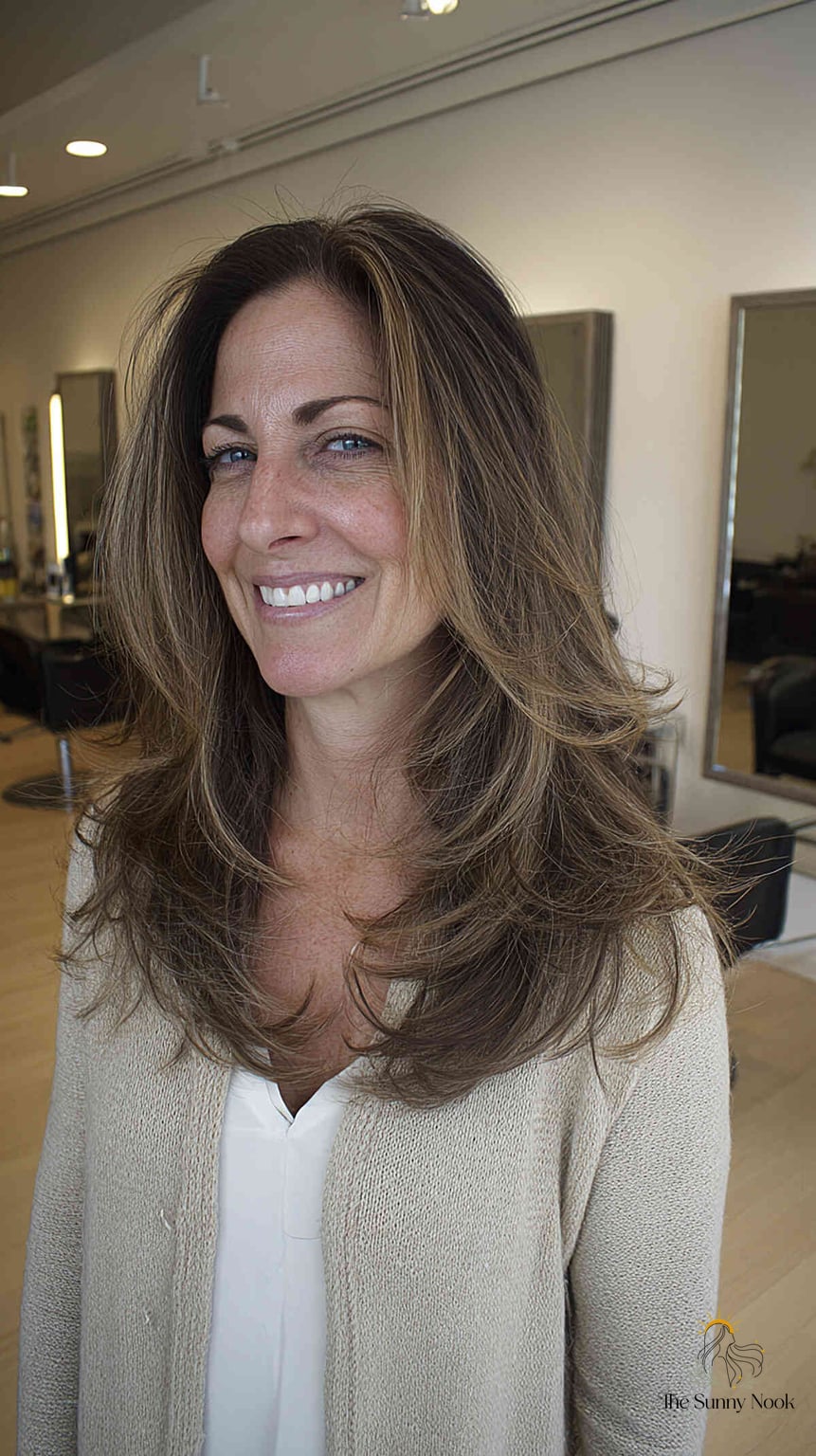 10 50S Hairstyles For Long Hair Inspo That's Giving Us Everything 1 Textured Long Layers with Soft Face-Framing Highlights