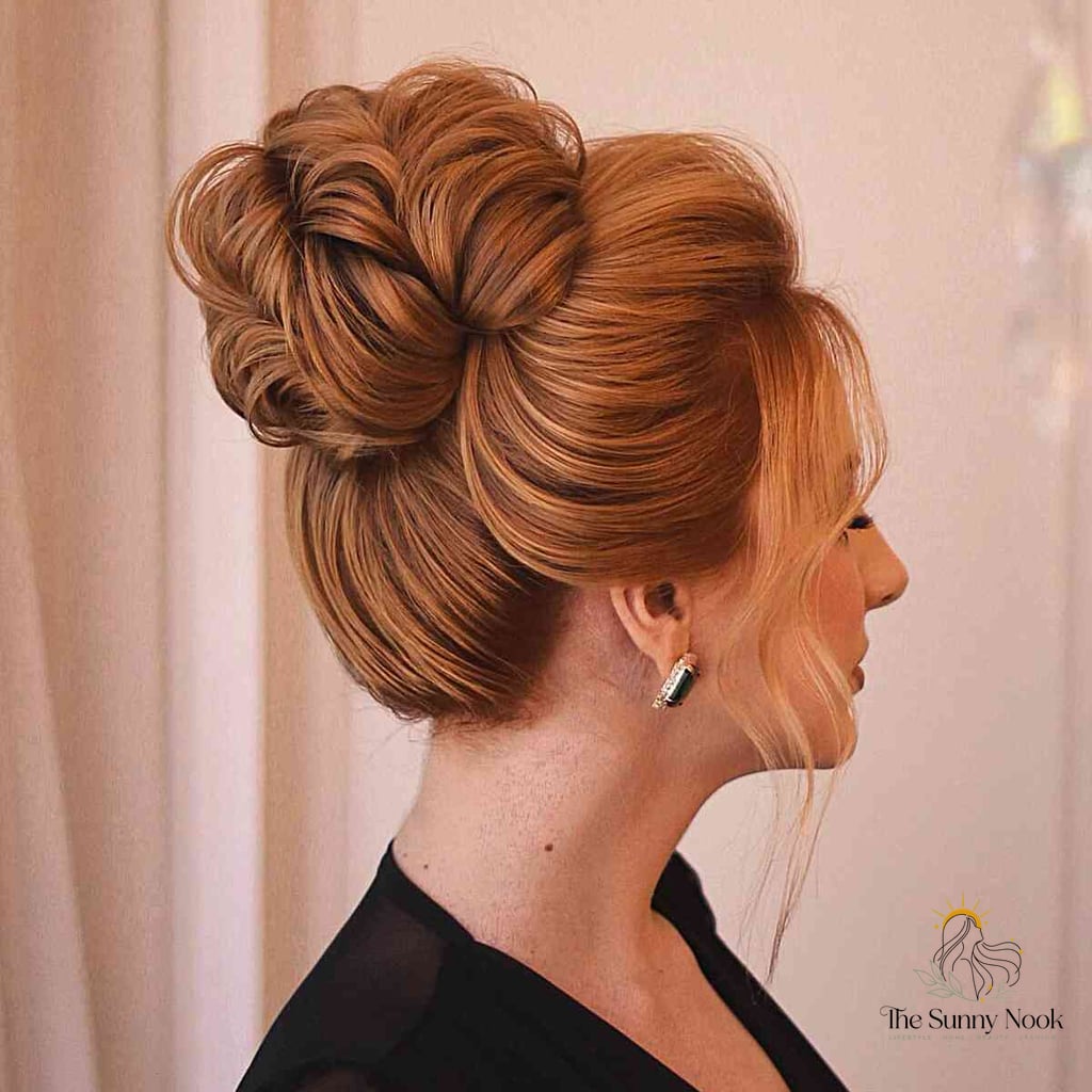 Textured Middle Height Bun