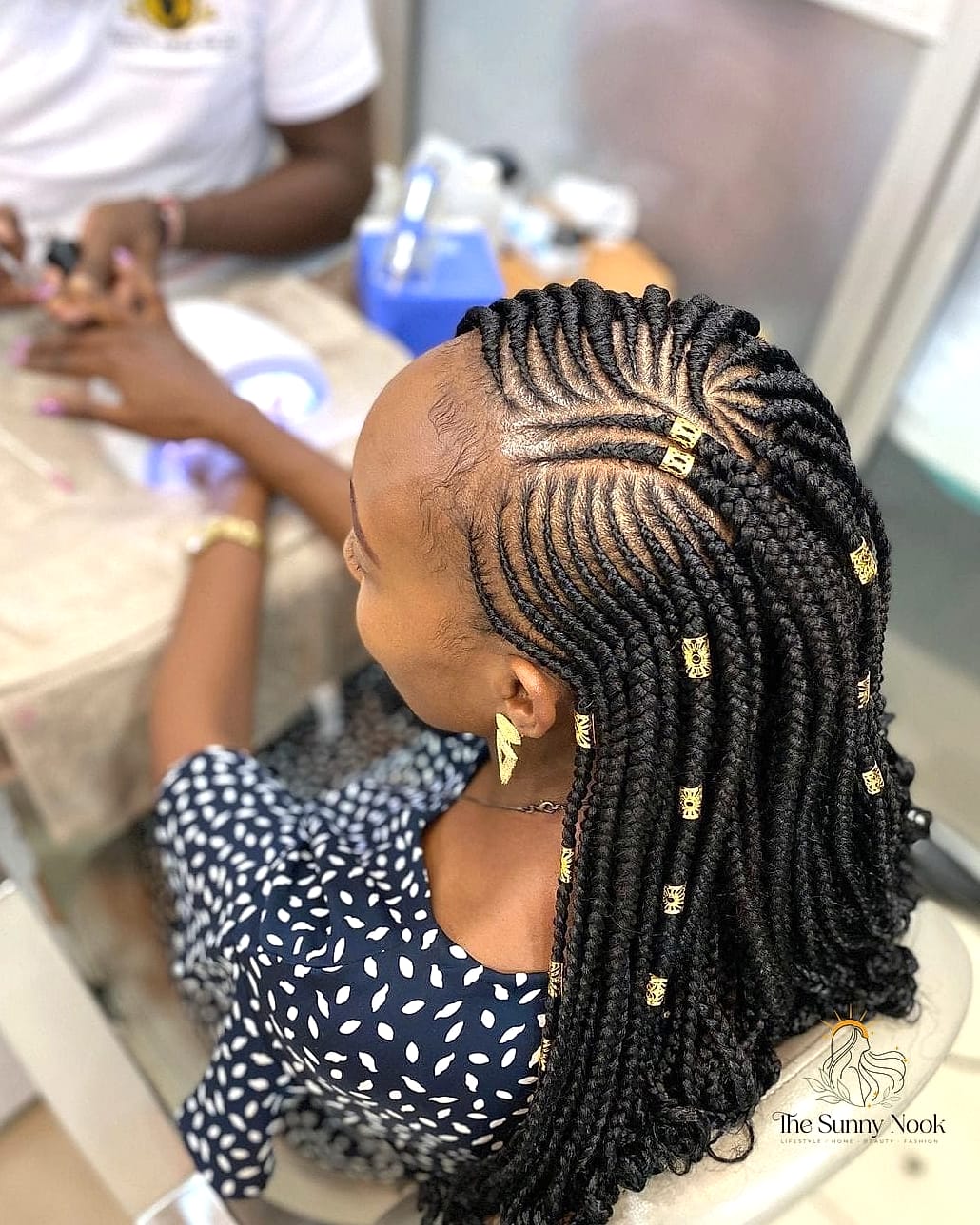22 Cute Cornrow Hairstyles You'll Want to Re-Create Immediately 21 Trendy Ghana Braid with Beads