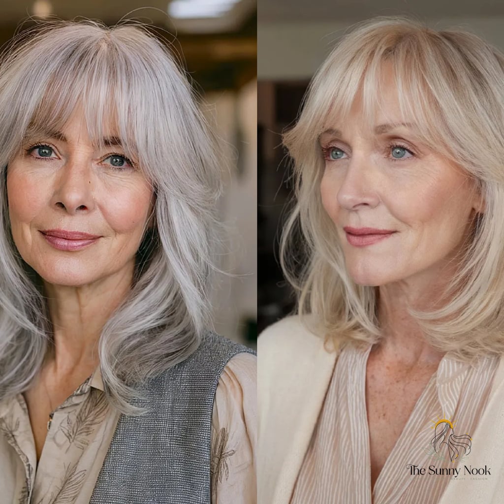 Trendy Layered Haircuts for Medium Hair That Help Fine Hair Shine After 60