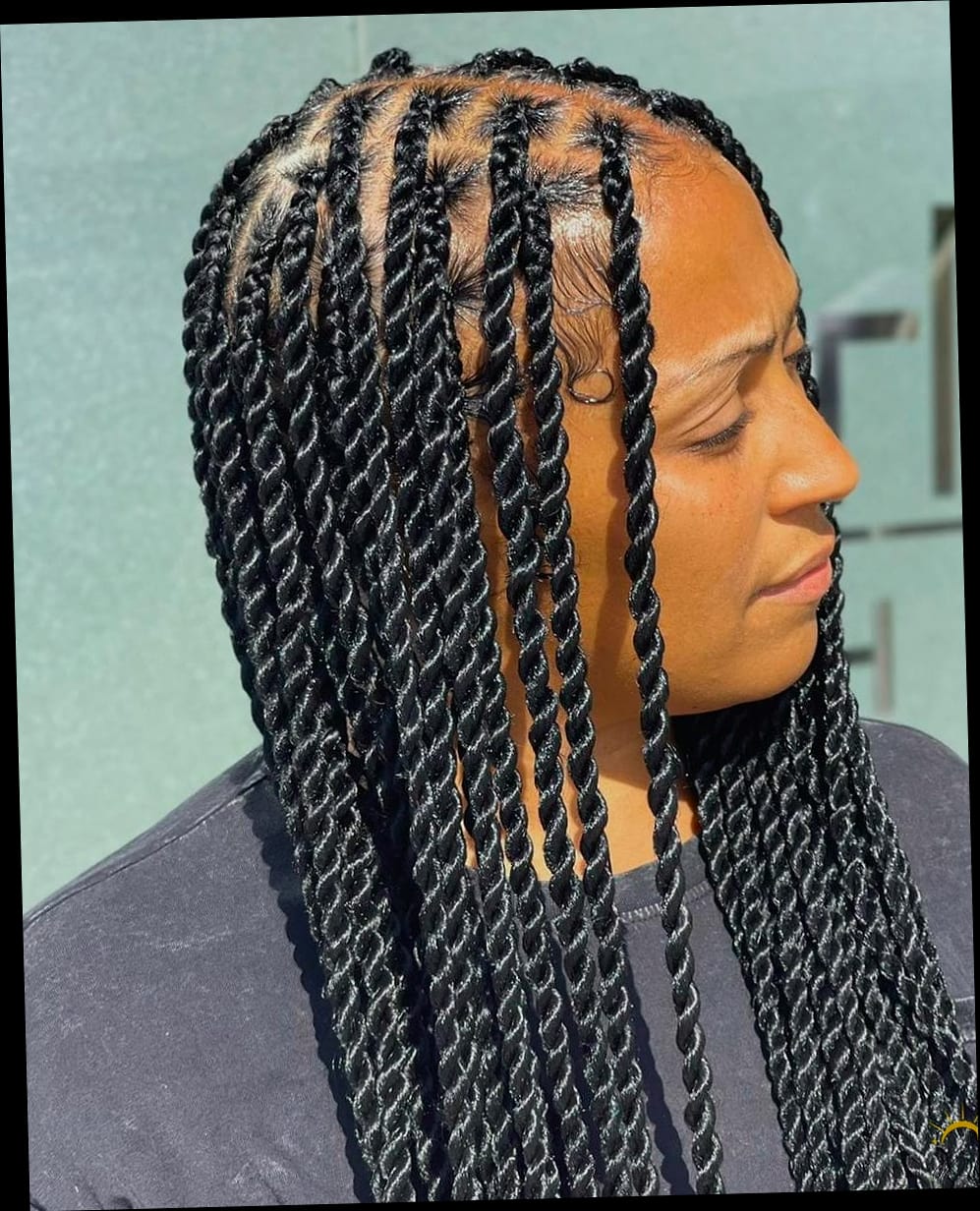 11 Hairstyles For Medium Length Hair Braids That Prove This Trend Is Here to Stay 10 Twisted Braid Updo
