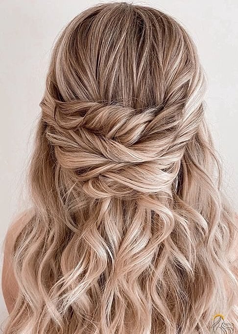 20 Updo Hairstyles For Short Hair to Transform Your Look Instantly 14 The Twisted Half-Up Bun
