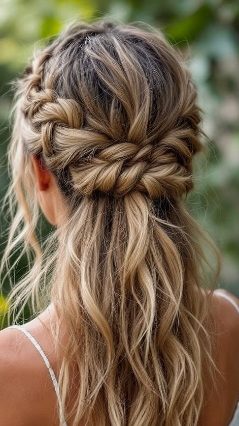 Twisted Half-Up Style